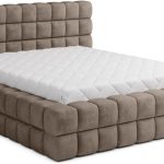 Επενδυμένο κρεβάτι Dagmar-Kafe-140 x 200