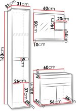 Σετ μπάνιου Cyprus-Mauro - Fusiko - Image 3