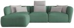 Γωνιακός καναπές Canada Mini-Prasino-Αριστερή