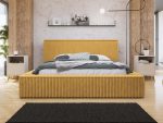 Επενδυμένο κρεβάτι Plexi-Moustardi-140 x 200