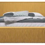 Επενδυμένο κρεβάτι Plexi-Moustardi-160 x 200