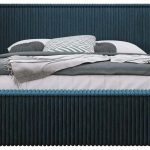 Επενδυμένο κρεβάτι Plexi-Mple Skouro-180 x 200