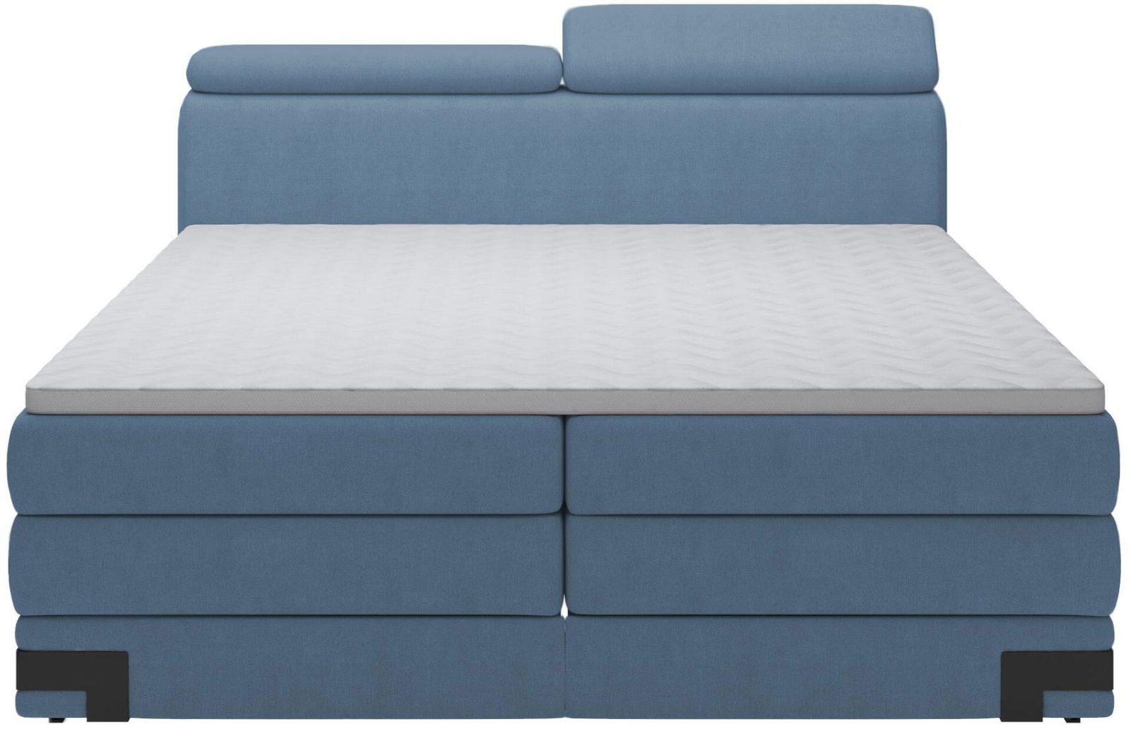 Επενδυμένο κρεβάτι Kayak με στρώμα και ανώστρωμα-Galazio-160 x 200 - Image 4