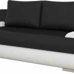 Καναπές - κρεβάτι Milly-Μαύρο - Λευκό