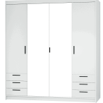 Ντουλάπα Ester 4D6S τετράφυλλη-Leuko