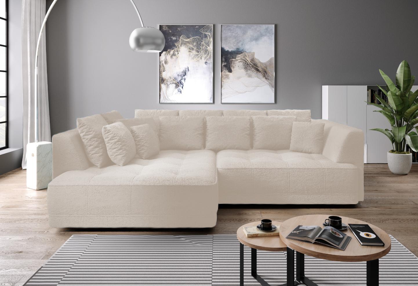 Γωνιακός καναπές Vianca-Krem-Αριστερή - Image 2