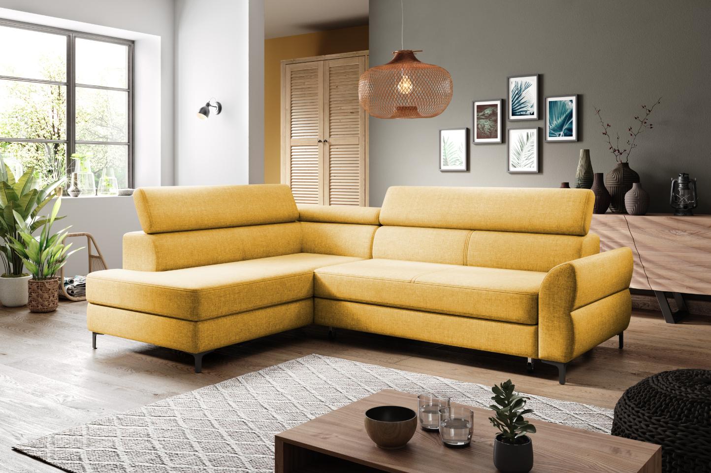 Γωνιακός καναπές Rino-Kitrino-Αριστερή - Image 2