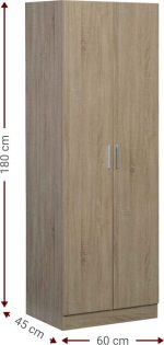 Ντουλάπα Wilson 2D δίφυλλη-Fusiko - Image 3