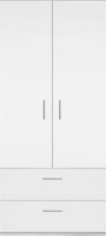 Ντουλάπα Wilson 2DS δίφυλλη-Leuko