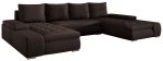Γωνιακός καναπές Norma-Καφέ