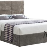 Επενδυμένο κρεβάτι Raziel-Kafe-160x200-Lift-Storage