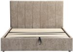 Επενδυμένο κρεβάτι Denzel-Xaki-160x200-Lift-Storage - Image 5