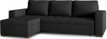 Γωνιακός καναπές Julie-Μαύρο