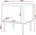 Σετ δύο Κομοδίνα Cortina-Drus-Mauro - Image 3