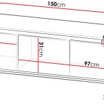 Έπιπλο τηλεόρασης Carmesi 3D-Mauro-Xriso