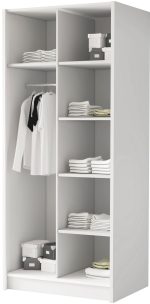 Ντουλάπα Bono Δύφυλλη-Leuko-Mauro - Image 4