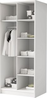 Ντουλάπα Bono II Δίφυλλη-Leuko-Mauro - Image 4