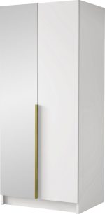 Ντουλάπα Bono II Δίφυλλη-Leuko-Xriso