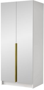 Ντουλάπα Bono III Δίφυλλη-Leuko-Xriso