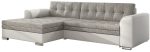 Γωνιακός καναπές Comfort-Αριστερή-Λευκό - γκρι