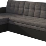 Γωνιακός καναπές Comfort-Αριστερή-Μαύρο - Γκρι