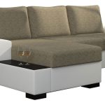 Γωνιακός καναπές Nero-Αριστερή-Λευκό - Μπεζ