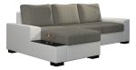 Γωνιακός καναπές Nero-Αριστερή-Λευκό - Γκρι