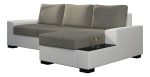 Γωνιακός καναπές Nero-Δεξιά-Λευκό - Γκρι