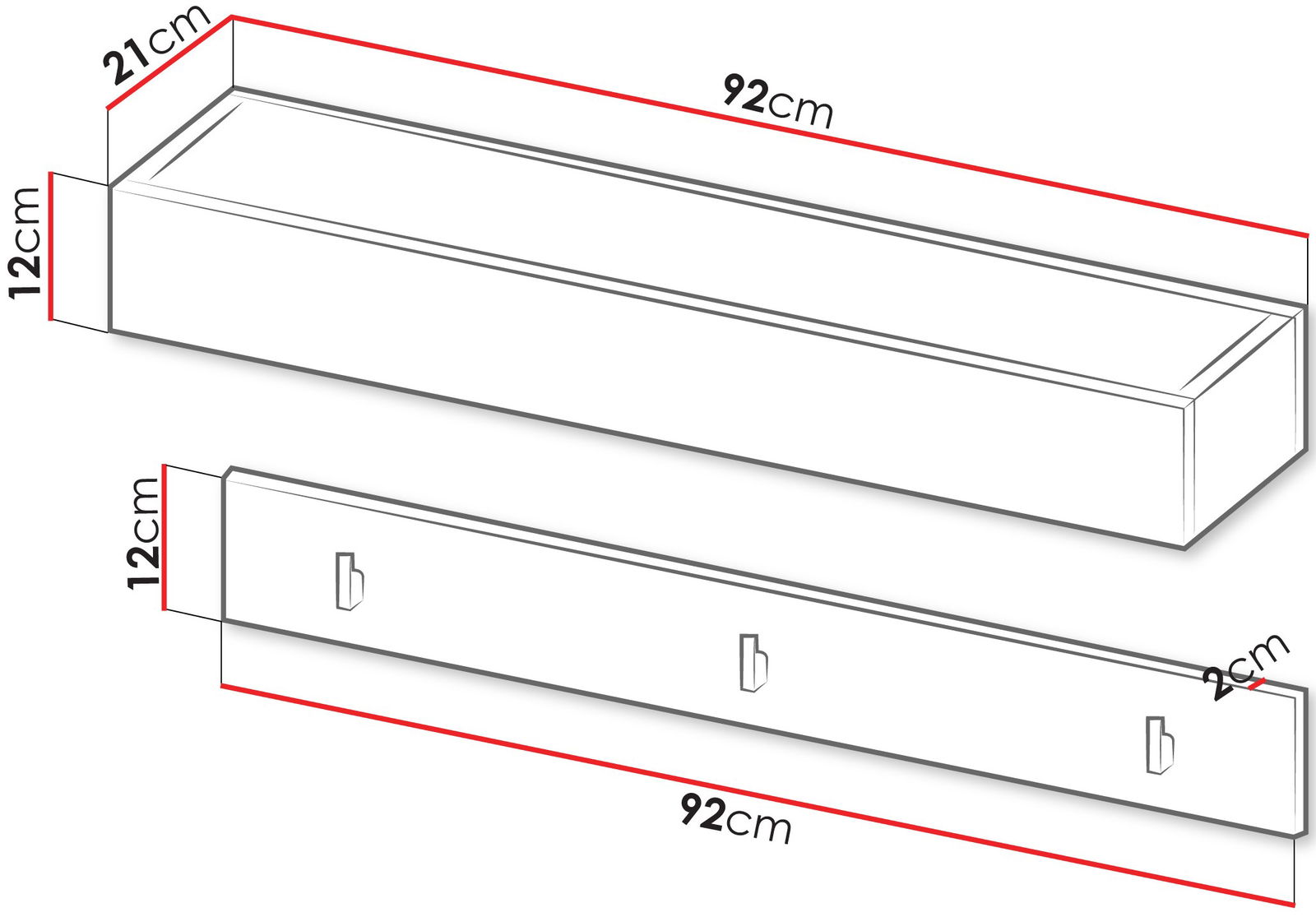 Σετ Κρεμάστρα Simply II-Gkri - Image 3