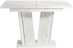 Τραπέζι Doha επεκτεινόμενο ΙΙ-leuko marmaro -leuko gualistero