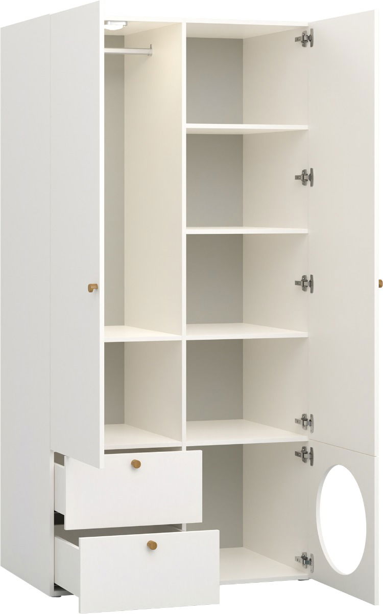 Ντουλάπα Reli Δίφυλλη 1H-Grey - Image 1