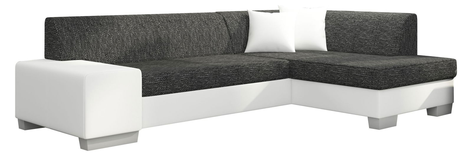 image_83300_fabio_f35_ks Γωνιακός καναπές Firminio-Δεξιά-Λευκό - Ανθρακί - Image 1