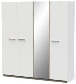 Ντουλάπα Winston τετράφυλλη -Leuko - Image 3