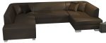 Γωνιακός καναπές Cuba-Δεξιά-Καφέ