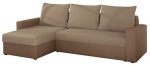 Γωνιακός καναπές Luno-Μπεζ καφέ