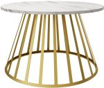 Τραπεζάκι σαλονιού Mokod-Leuko Marmaro