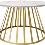 Τραπεζάκι σαλονιού Mokod-Leuko Marmaro