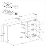 Συρόμενο ντουλάπι κεφαλαριού Randers - Image 3