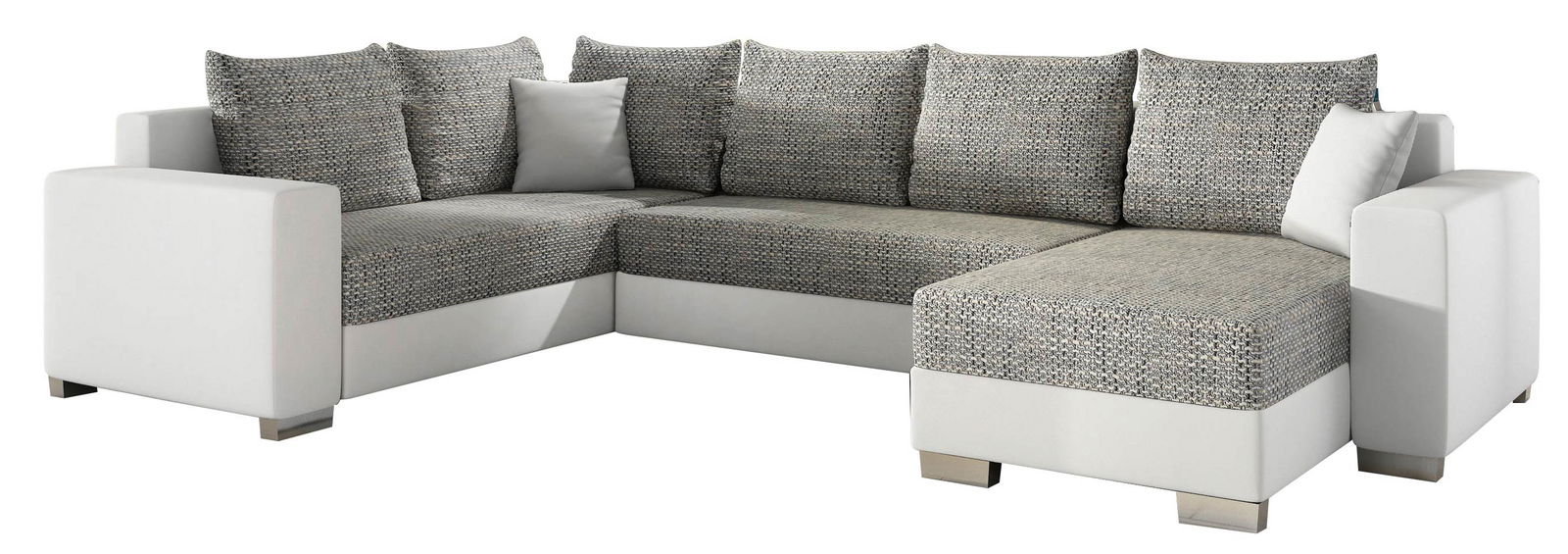 image_83802_mc_1 Γωνιακός καναπές Elsa-Δεξιά-Λευκό - γκρι - Image 1
