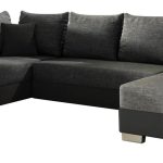 Γωνιακός καναπές Elsa-Δεξιά-Μαύρο - Γκρι