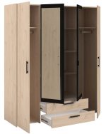 Ντουλάπα Dorm τετράφυλλη με καθρέπτη-Mauro - Image 6