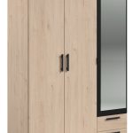 Ντουλάπα Dorm τρίφυλλη με καθρέπτη- Mauro