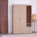 Ντουλάπα Dorm τρίφυλλη με καθρέπτη-Fusiko