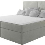 Επενδυμένο κρεβάτι Claire με στρώμα και ανώστρωμα-Gkri Anoixto-160 x 200