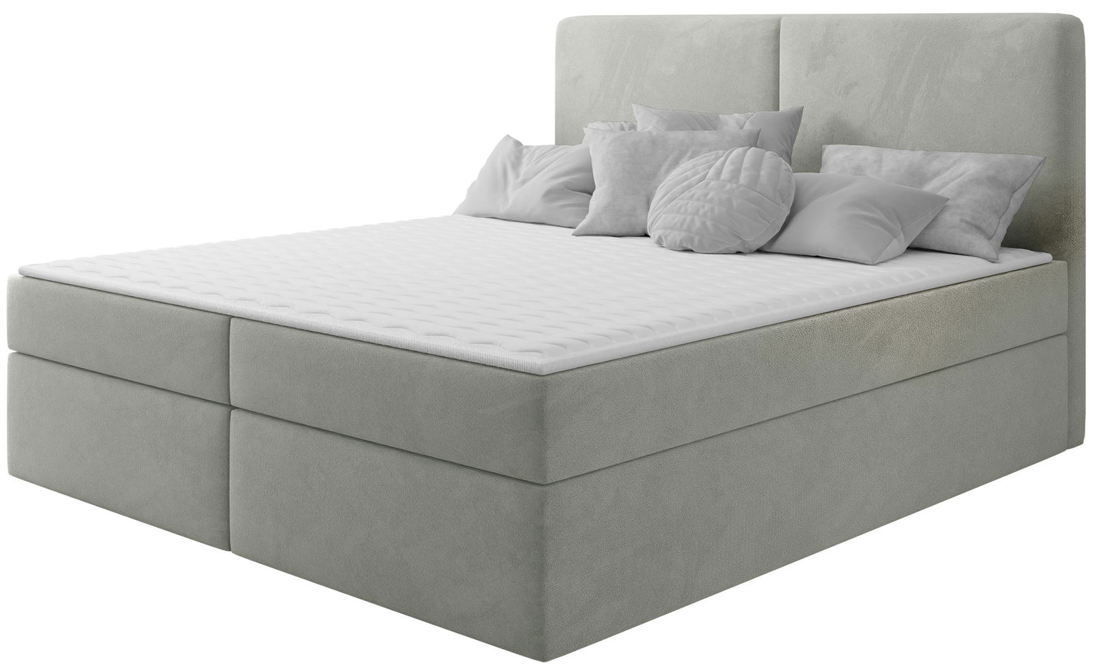 image_839495_bed_claire_mirjan_manila14_1 Επενδυμένο κρεβάτι Claire με στρώμα και ανώστρωμα-Gkri Anoixto-160 x 200 - Image 1