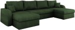 Γωνιακός καναπές Kris U-Prasino