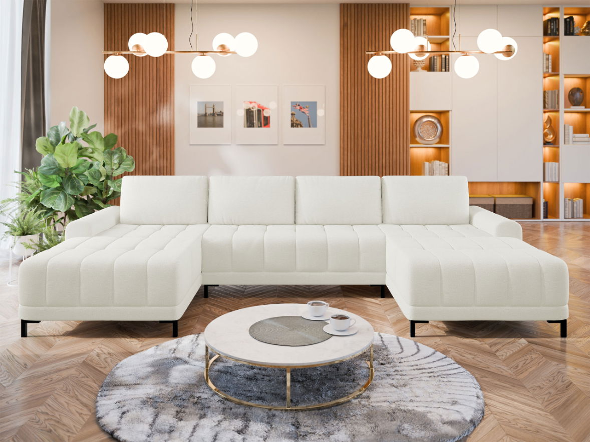 Γωνιακός καναπές Aris XL-Krem - Image 6