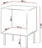 Σετ 2 βοηθητικά τραπεζάκια Isla-Mpez - Image 3