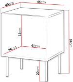 Σετ 2 βοηθητικά τραπεζάκια Siena I-Mauro - Image 2