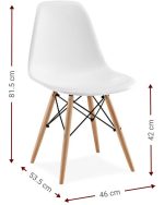 Καρέκλα Fiore KD-Cappuccino - Image 3